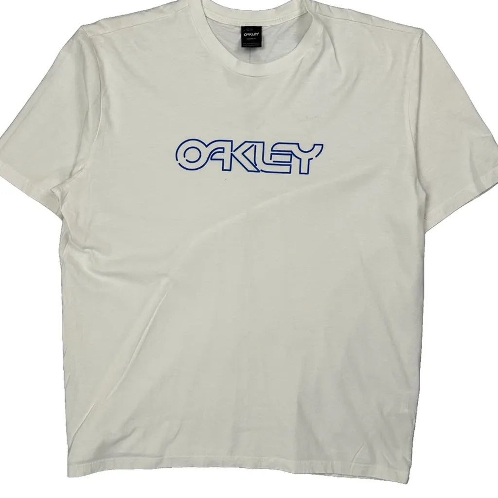Oakley Spellout T-Shirt - XL White Cotton