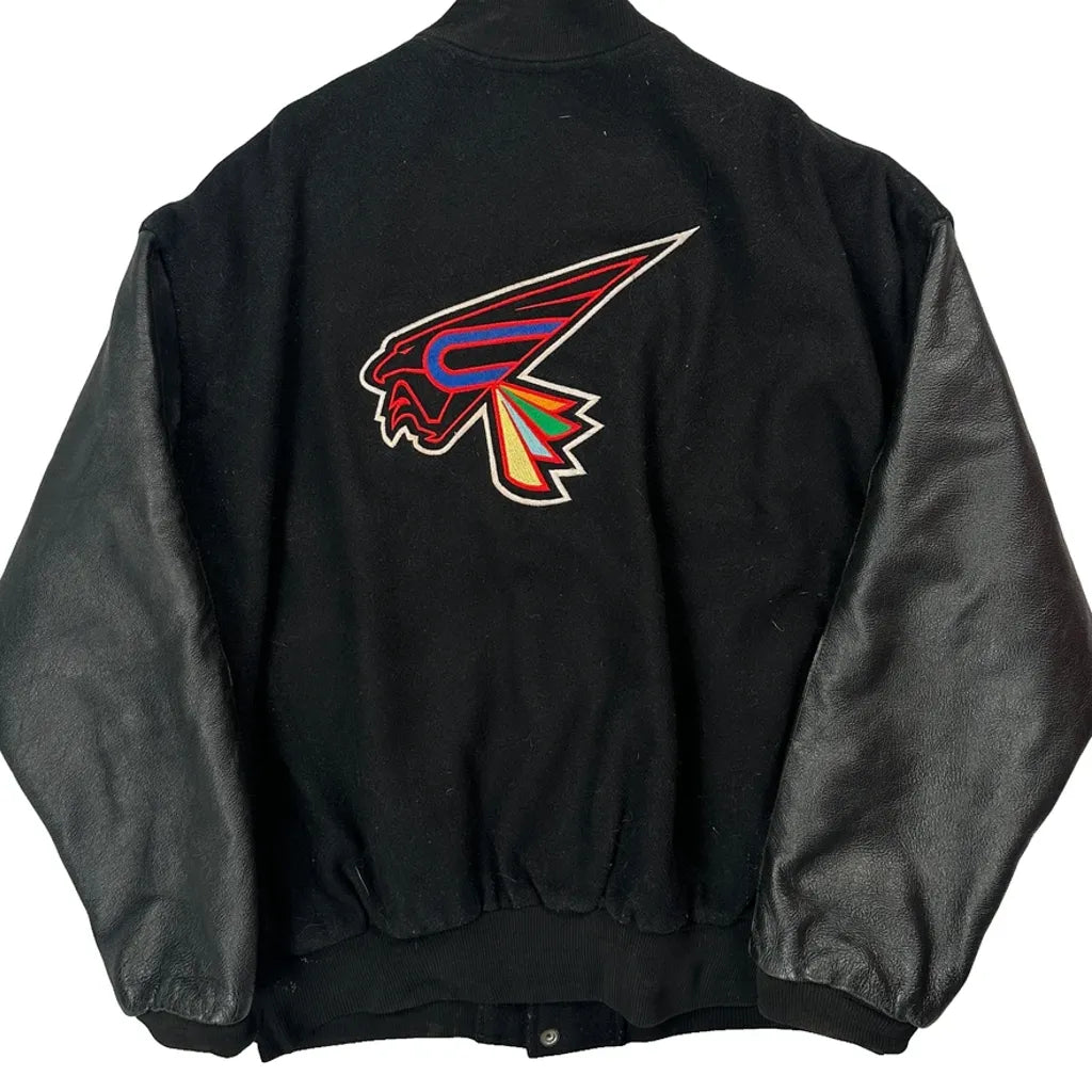 Chesterfield Falcons Hockey Pannill Varsity Jacket - XL Black Wool Blend
