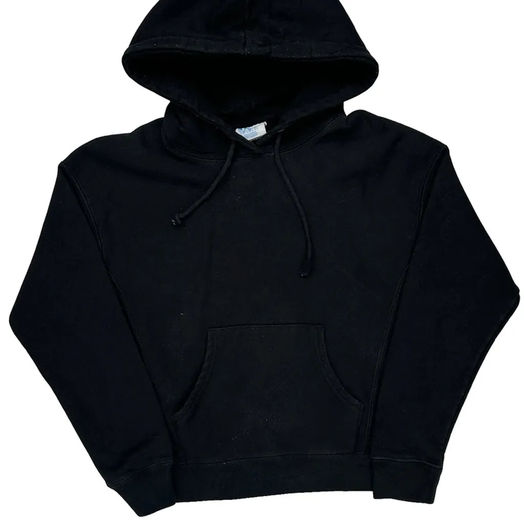 Reverse Weave Champion Hoodie - Small Black Cotton Blend