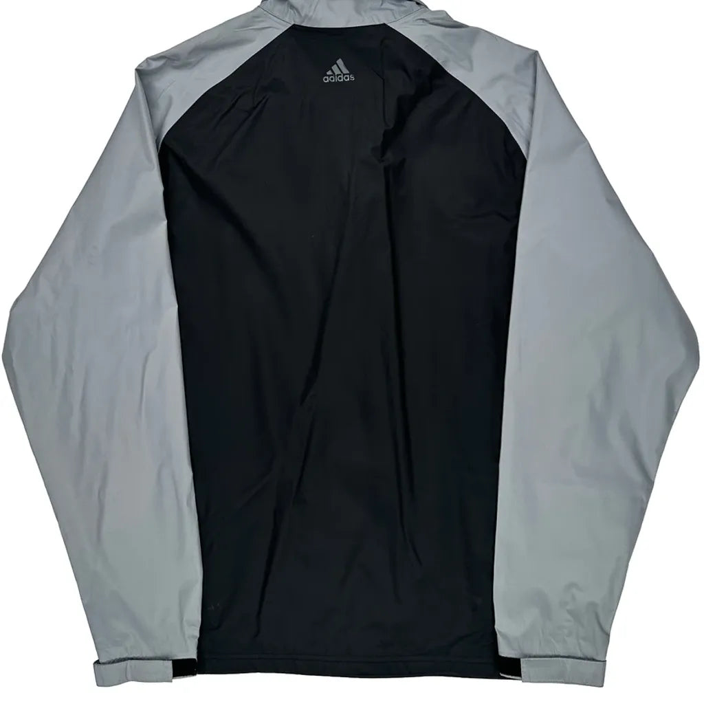 Adidas Windbreaker - Large Gray Polyester