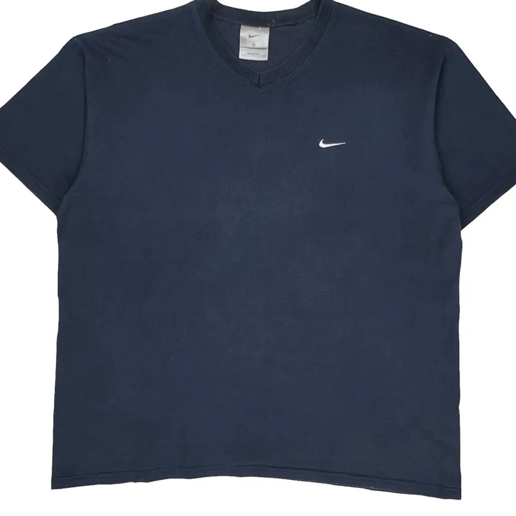 Made In USA Nike T-Shirt - Large Blue Cotton