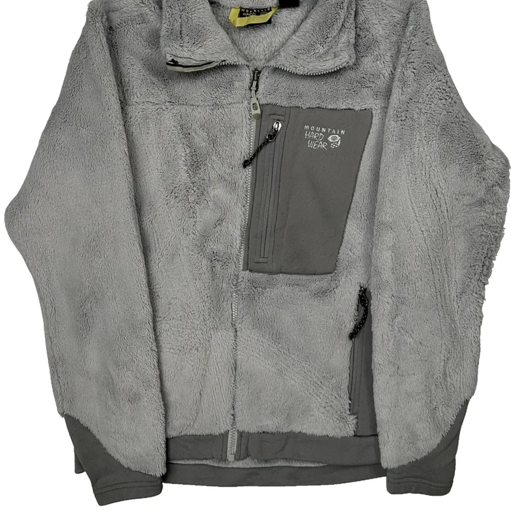 Mountain Hard Wear Fleece Jacket - Medium Gray Polyester