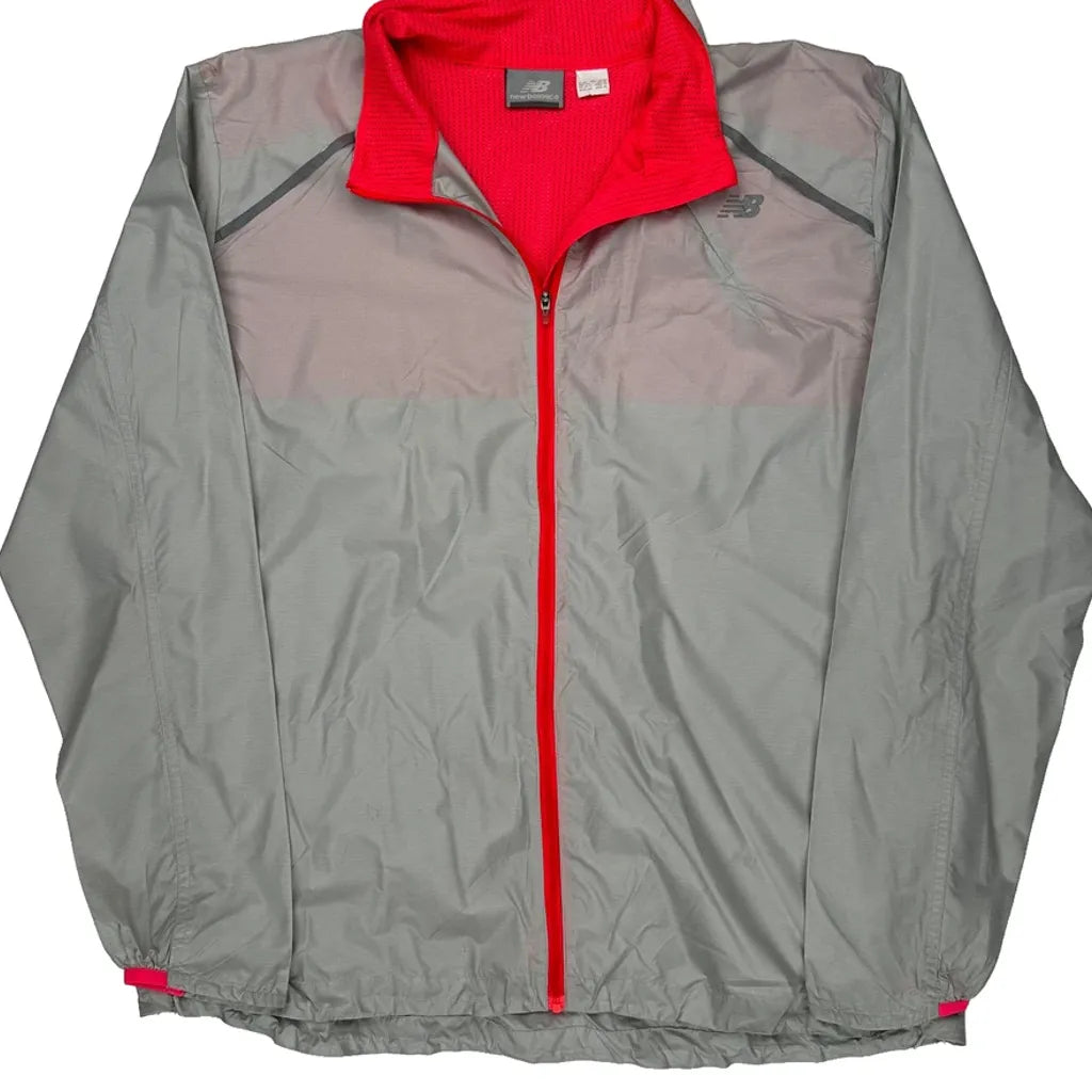 New Balance Windbreaker - 2XL Gray Polyester
