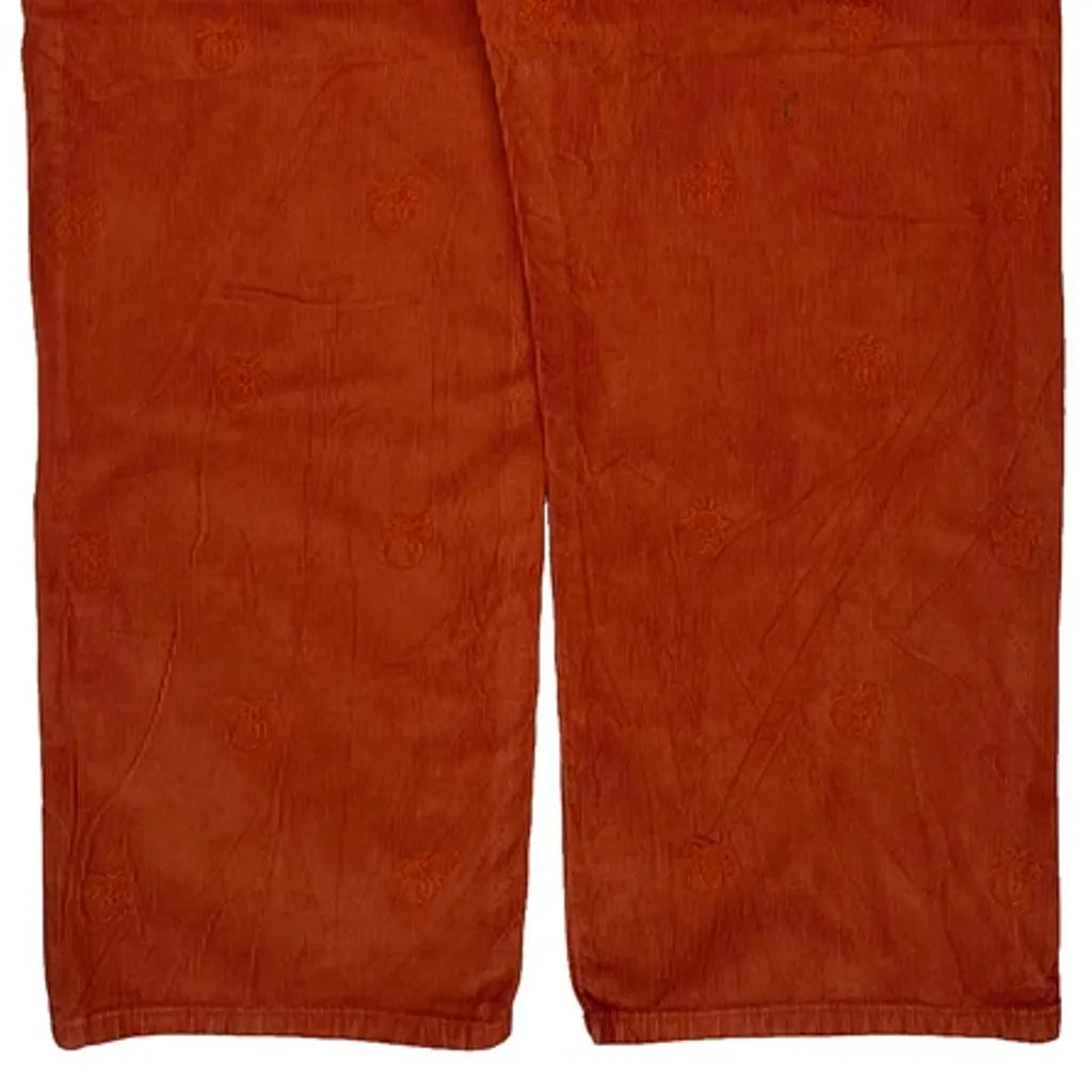 Lee Cord Pants - 32″ Waist Orange Corduroy