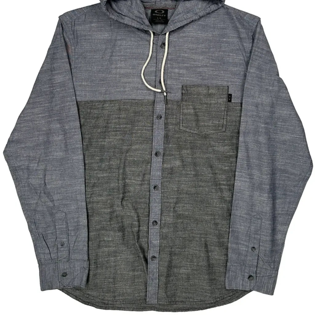 Oakley Shirt - Large Gray Cotton