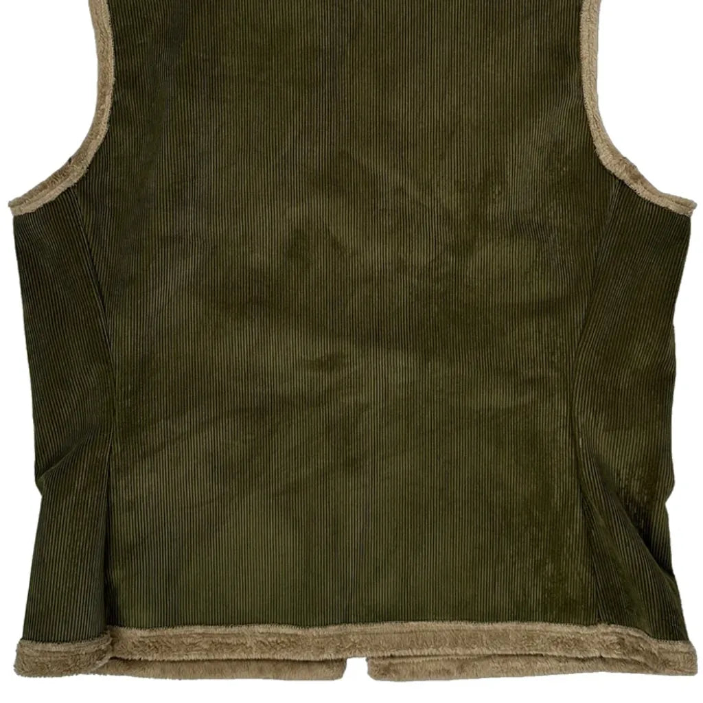 Woolrich Vest - Medium Green Corduroy