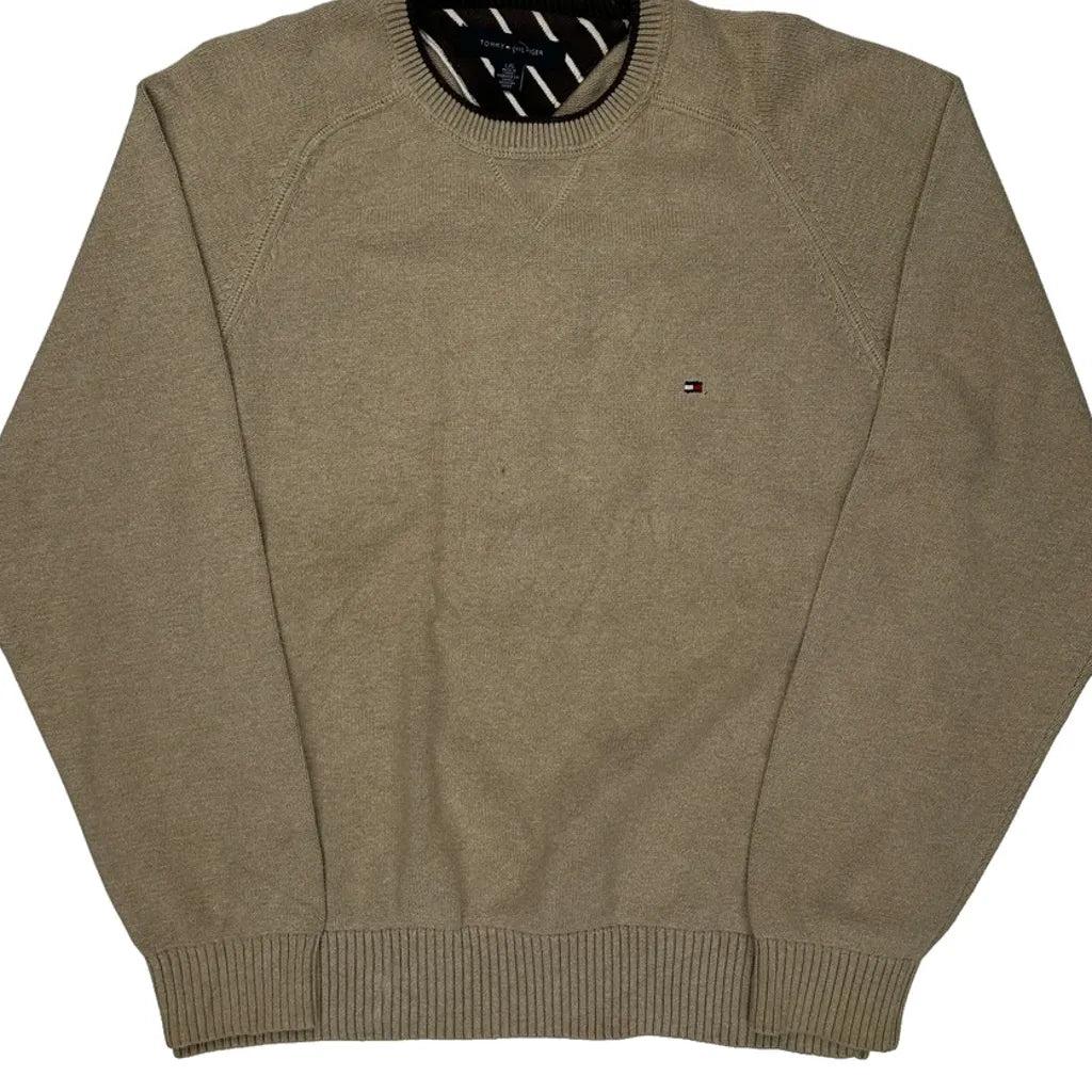 Tommy Hilfiger Sweater - Large Beige Cotton