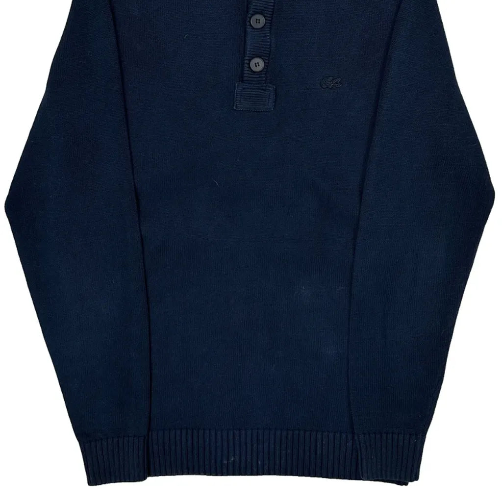Lacoste Sweater - Medium Navy Cotton