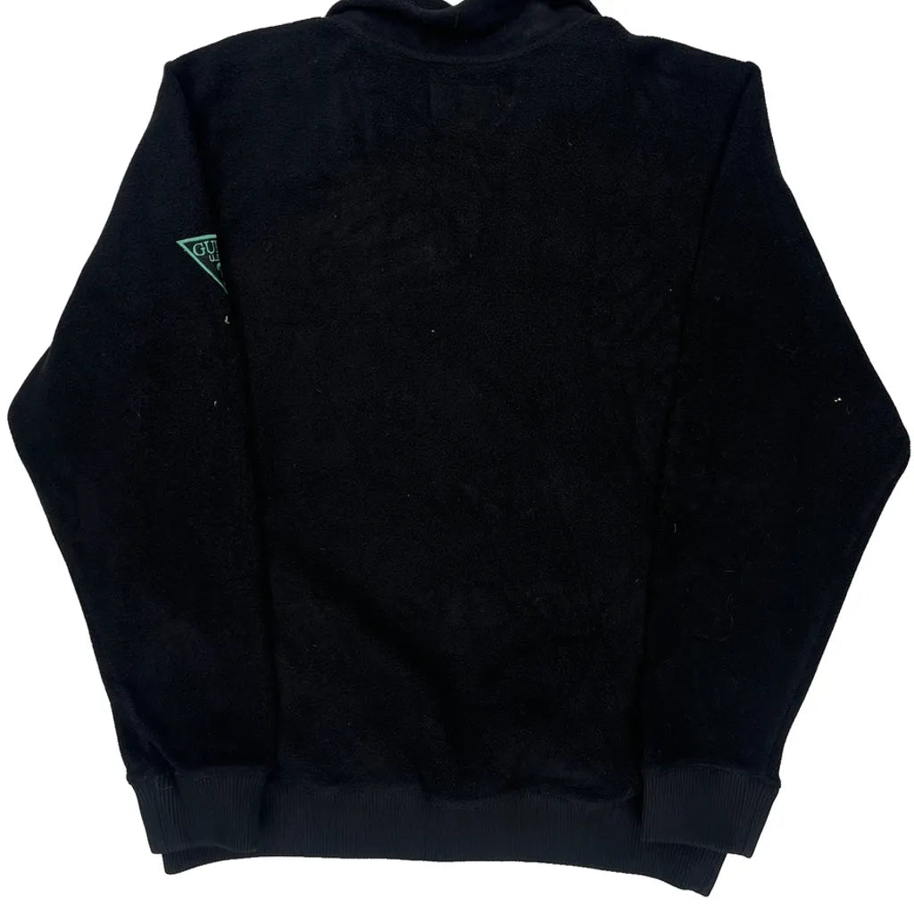 Guess 1/4 Zip - Large Black Polyester