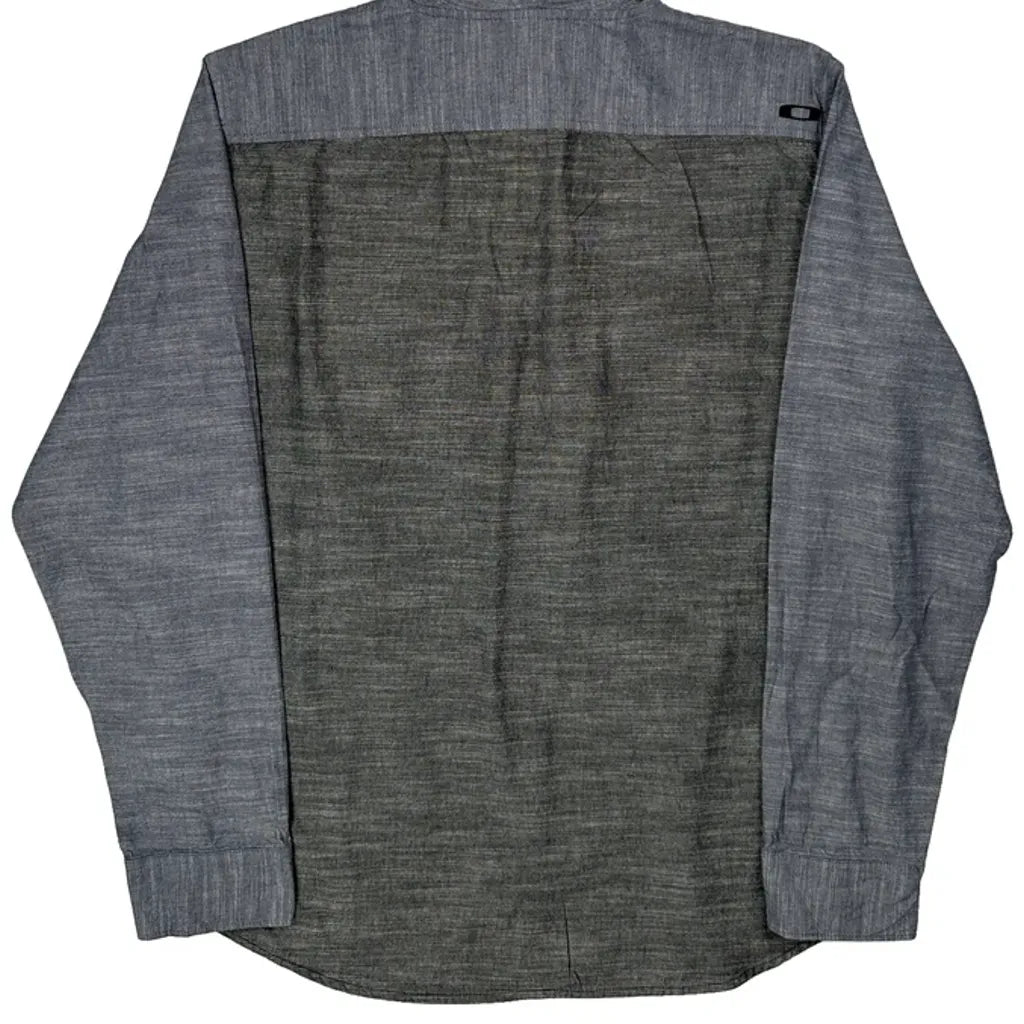 Oakley Shirt - Large Gray Cotton