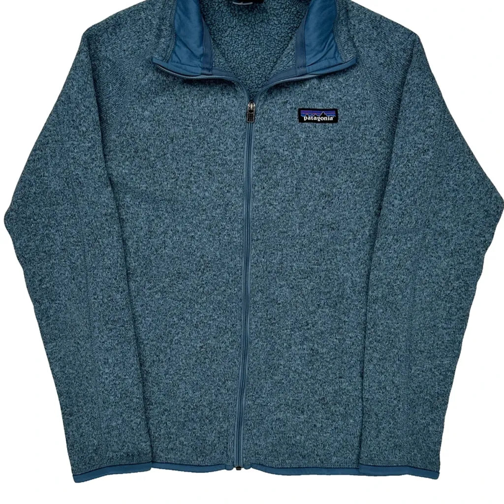 Patagonia Fleece Jacket - Small Blue Polyester