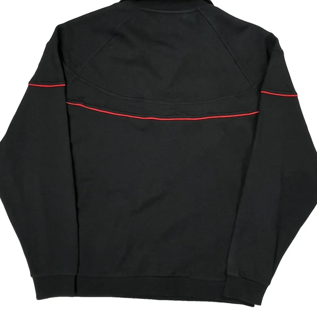 Jordan Collared 1/4 Zip - Large Black Polyester