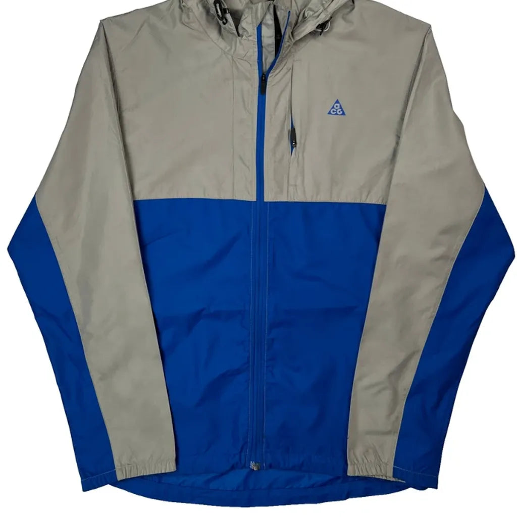 Nike Acg Windbreaker - Small Blue Polyester