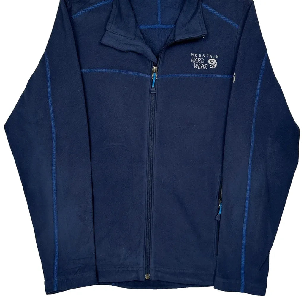 Mountain Hard Wear Fleece Jacket - Small Blue Polyester