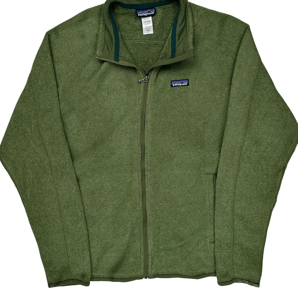 Patagonia Fleece Jacket - Large Green Polyester