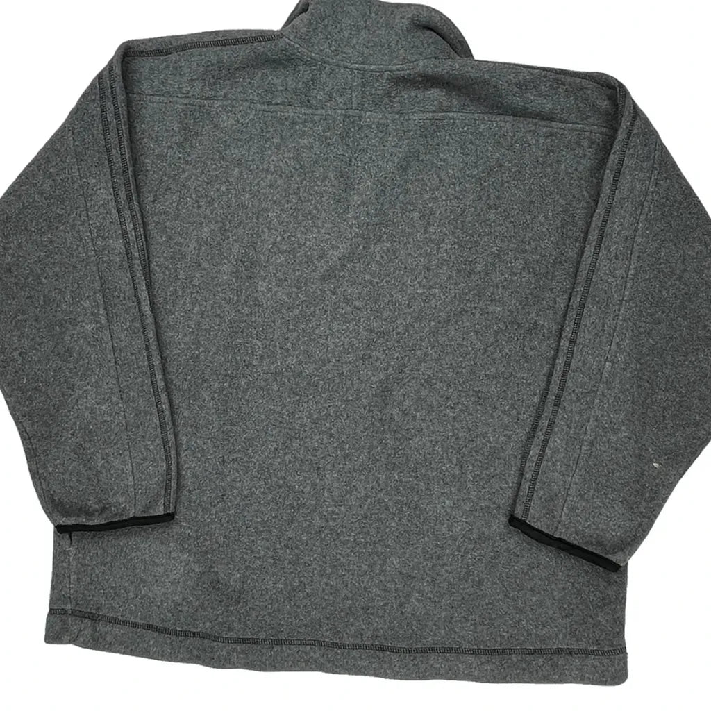 Adidas 1/4 Zip - Large Gray Polyester