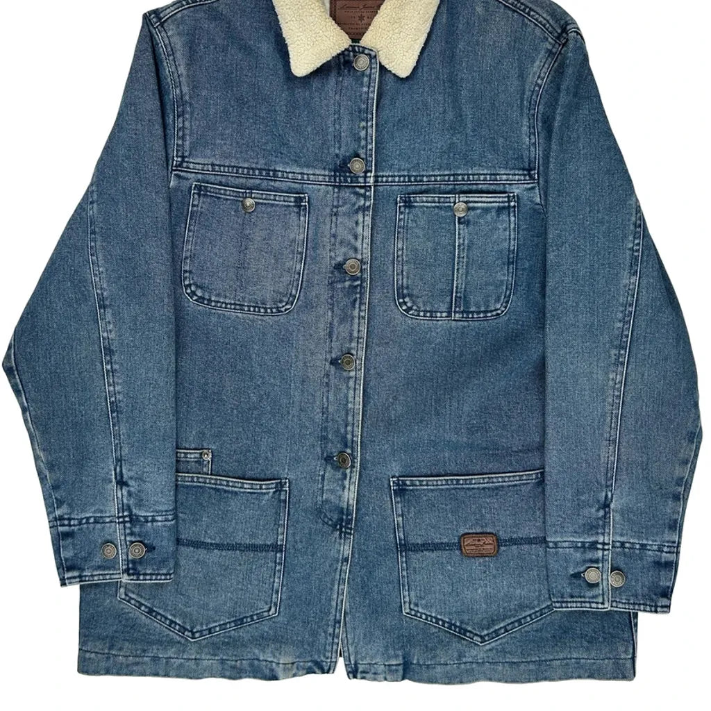 Ralph Lauren Collared Denim Jacket - Medium Blue Denim
