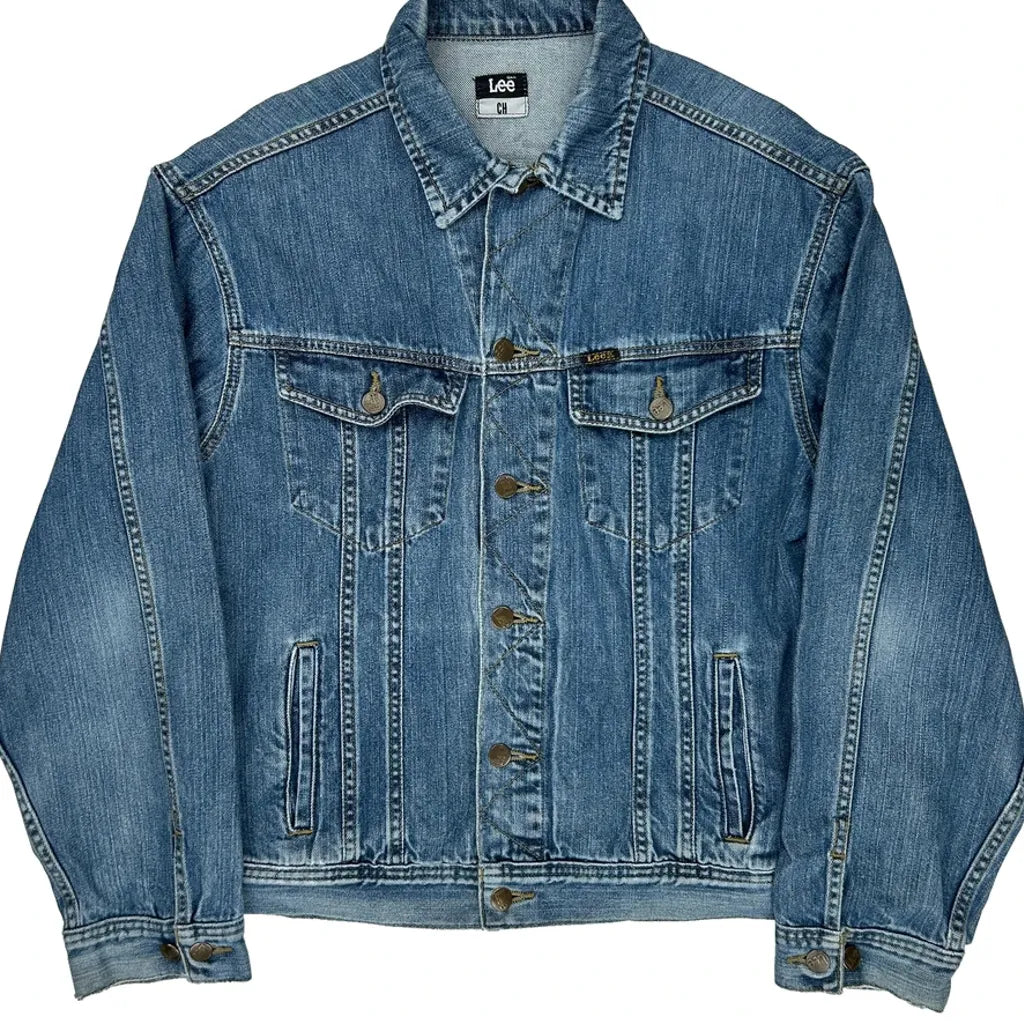 Lee Denim Jacket - Large Blue Denim