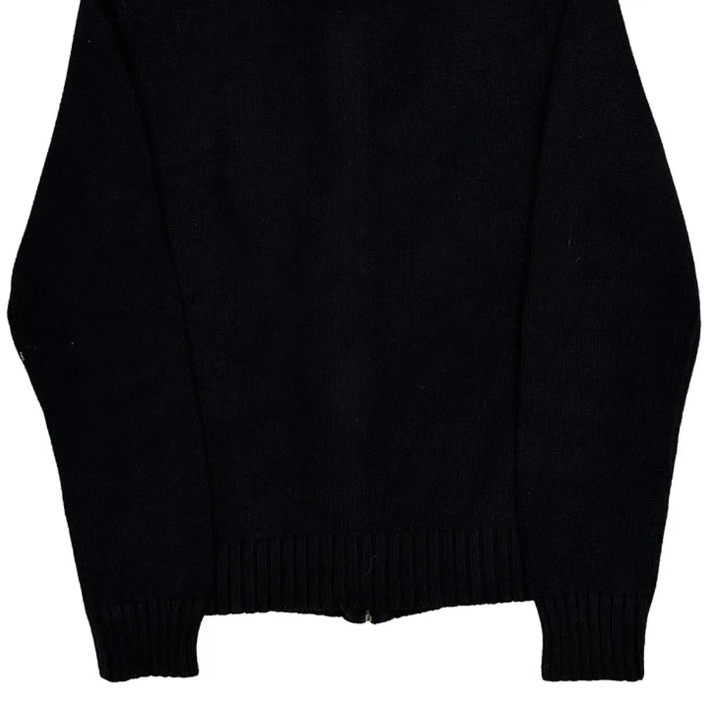 Ralph Lauren Zip Up - Medium Black Cotton