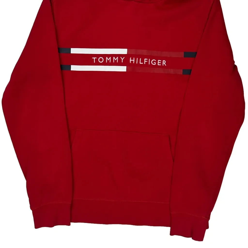 Tommy Hilfiger Hoodie - Large Red Cotton