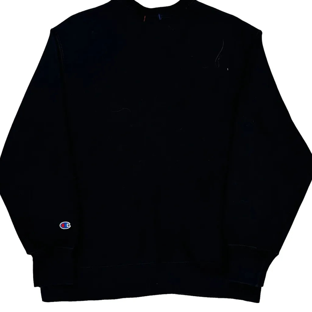 Reverse Weave Champion Sweatshirt - Medium Black Cotton