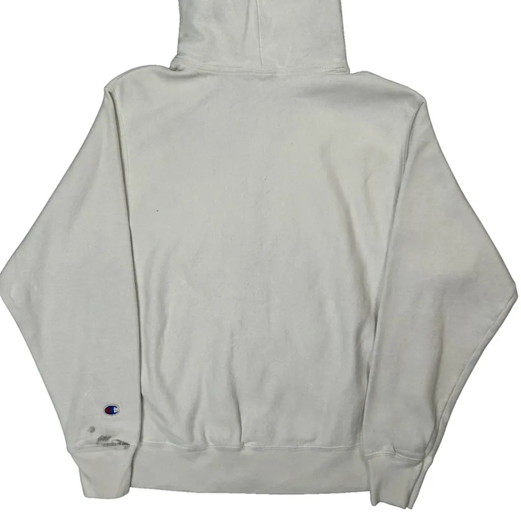 Reverse Weave Champion Hoodie - Medium White Cotton