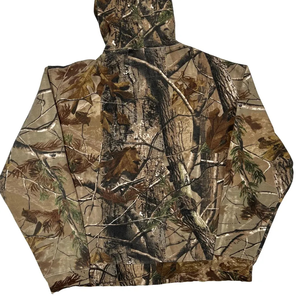 Realtree Camo Hoodie - Medium Brown Cotton Blend