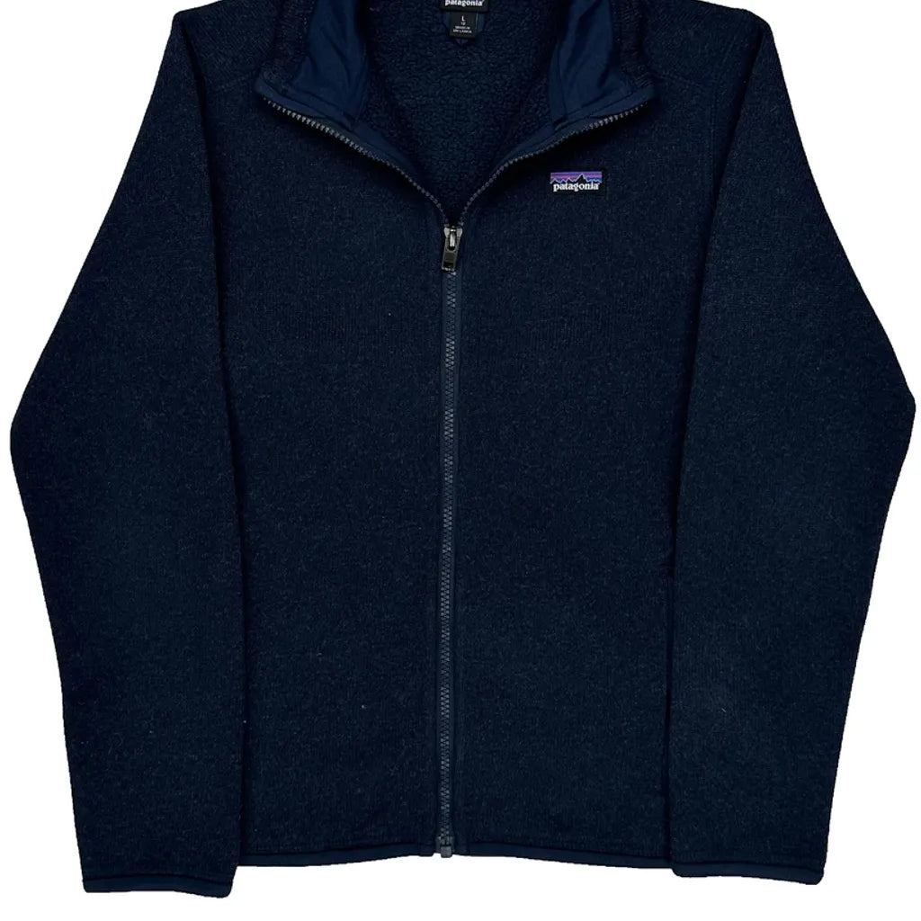 Patagonia Fleece Jacket - Large Navy Polyester