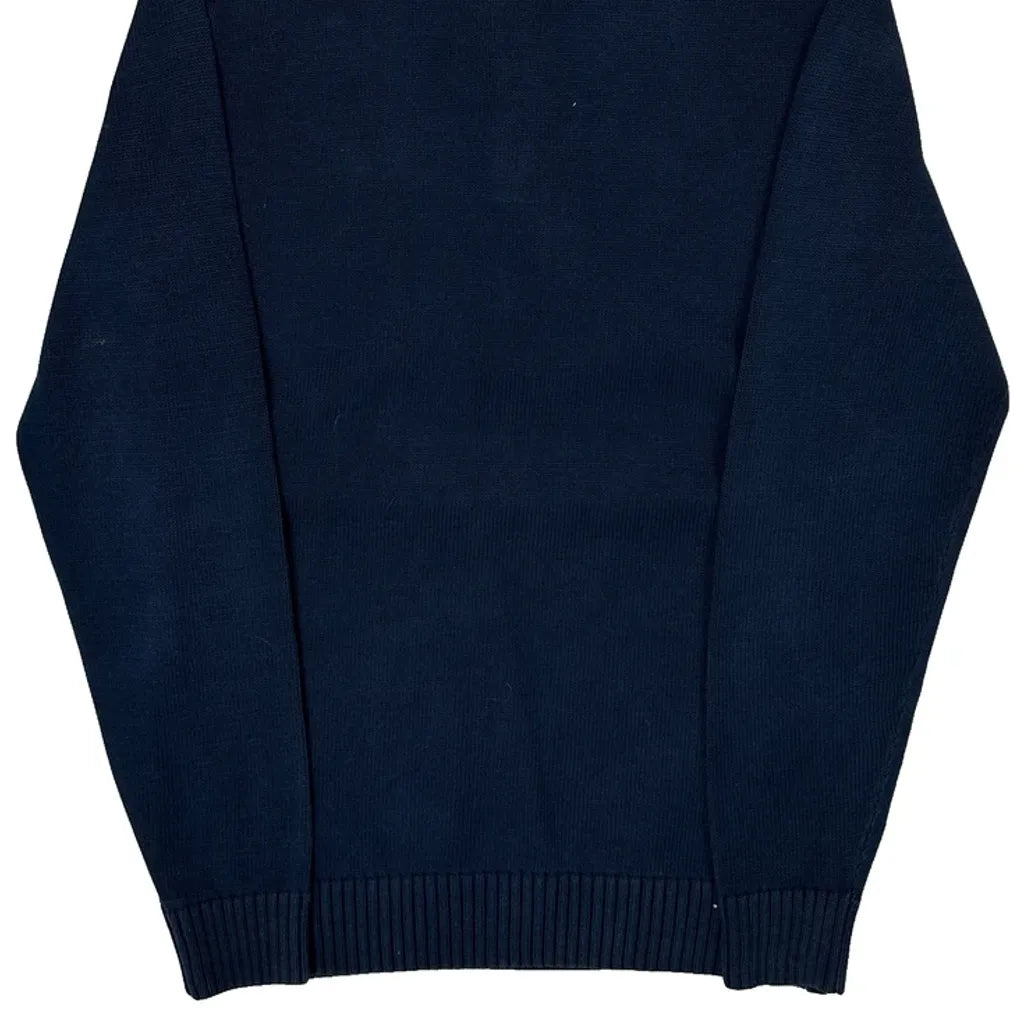 Lacoste Sweater - Medium Navy Cotton