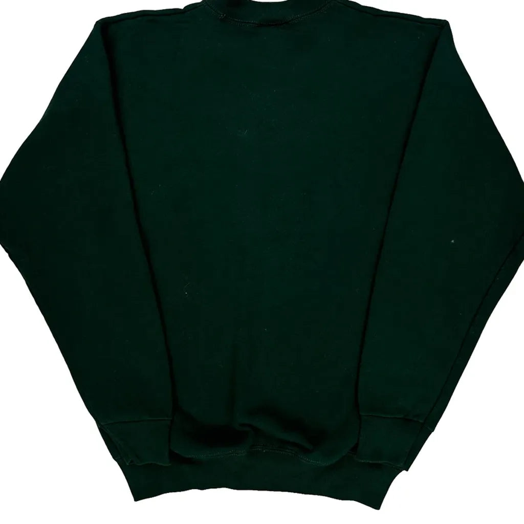 90S Blank Pro Layer Sweatshirt - Small Green Cotton Blend