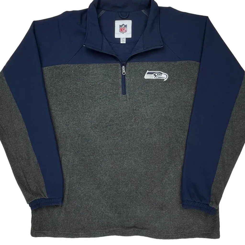 Seattle Seahawks Nfl Long Sleeve T-Shirt - XL Gray Polyester
