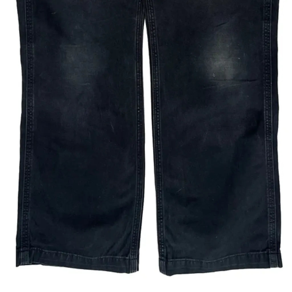 Carhartt B324 Blk Carpenter Pants - 30W 32L Black Cotton