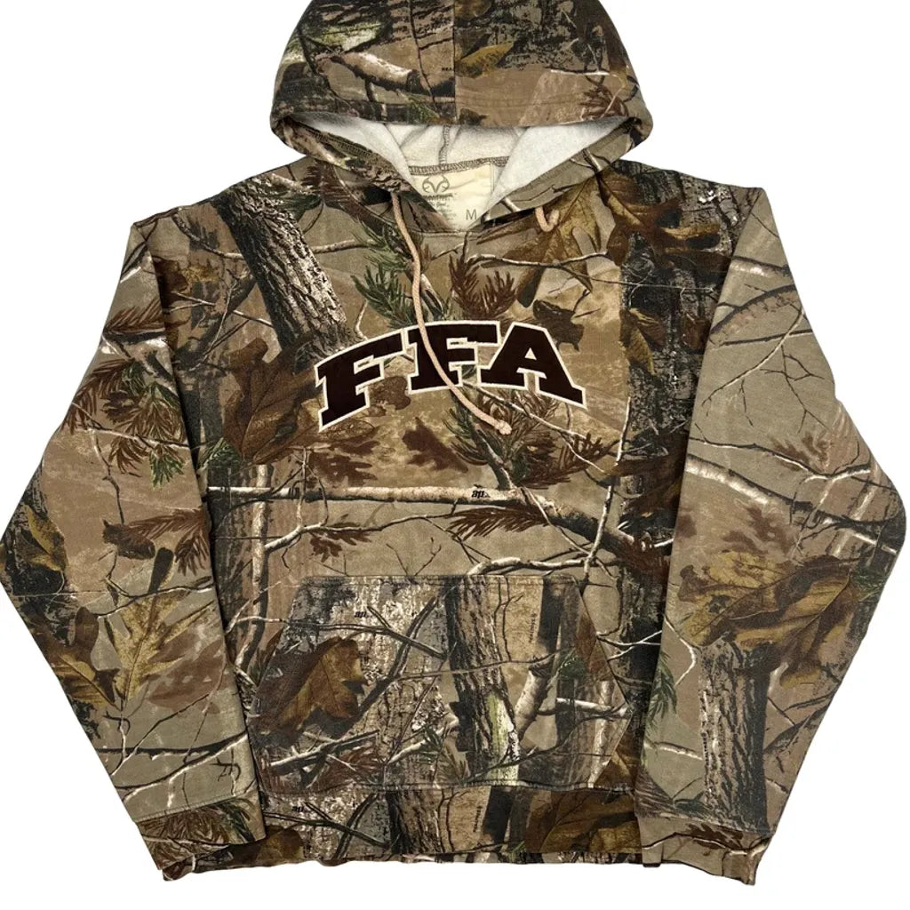 Realtree Camo Hoodie - Medium Brown Cotton Blend