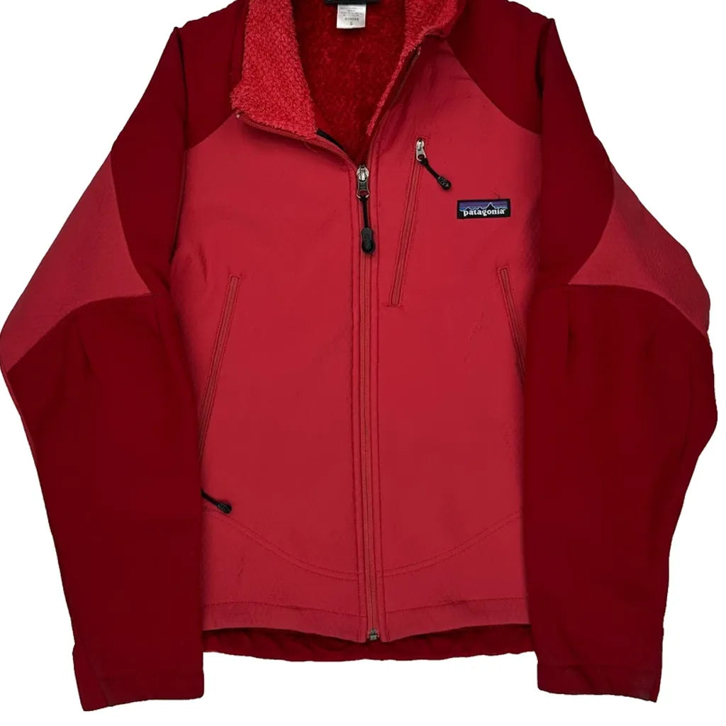 Patagonia Softshell Jacket - Small Red Polyester