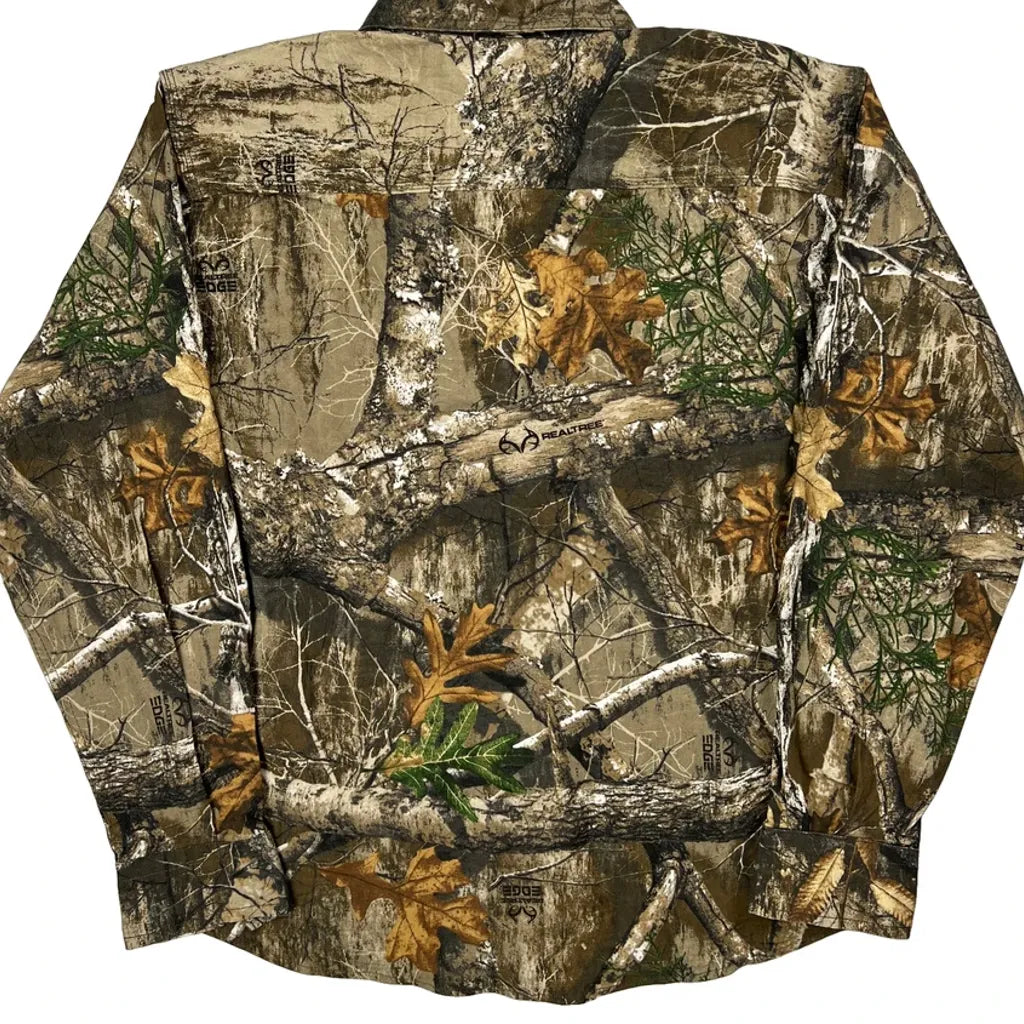 Realtree Camo Shirt - Large Brown Cotton