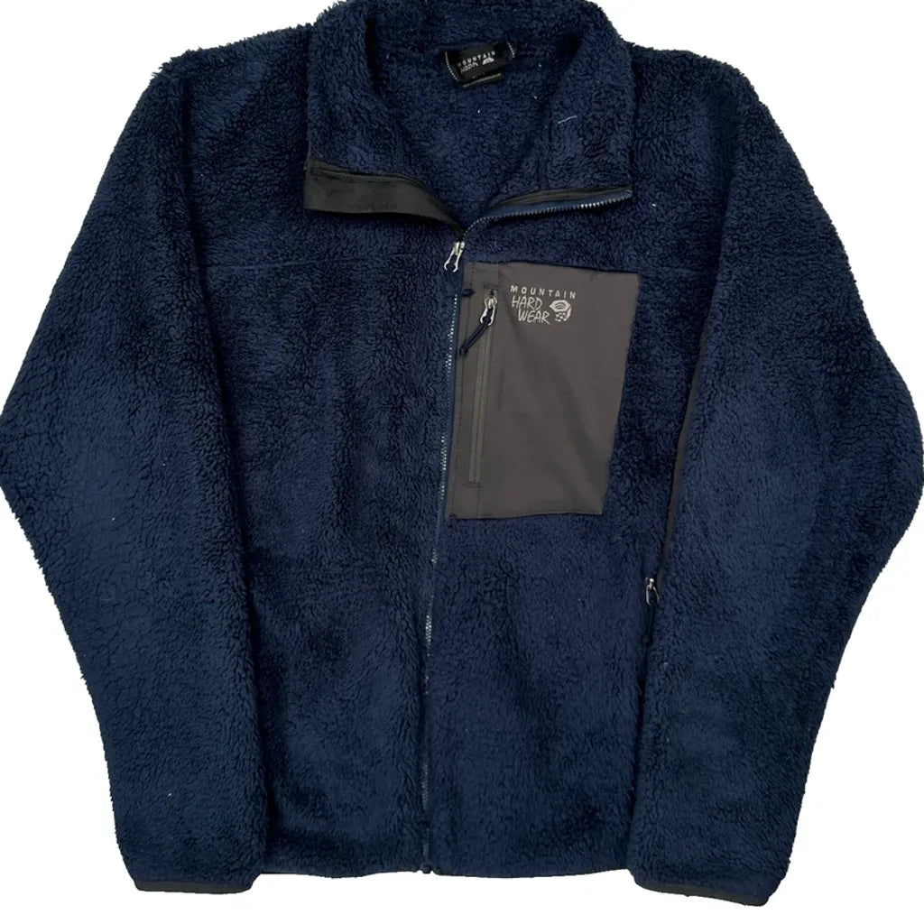 Mountain Hard Wear Fleece Jacket - XL Blue Polyester