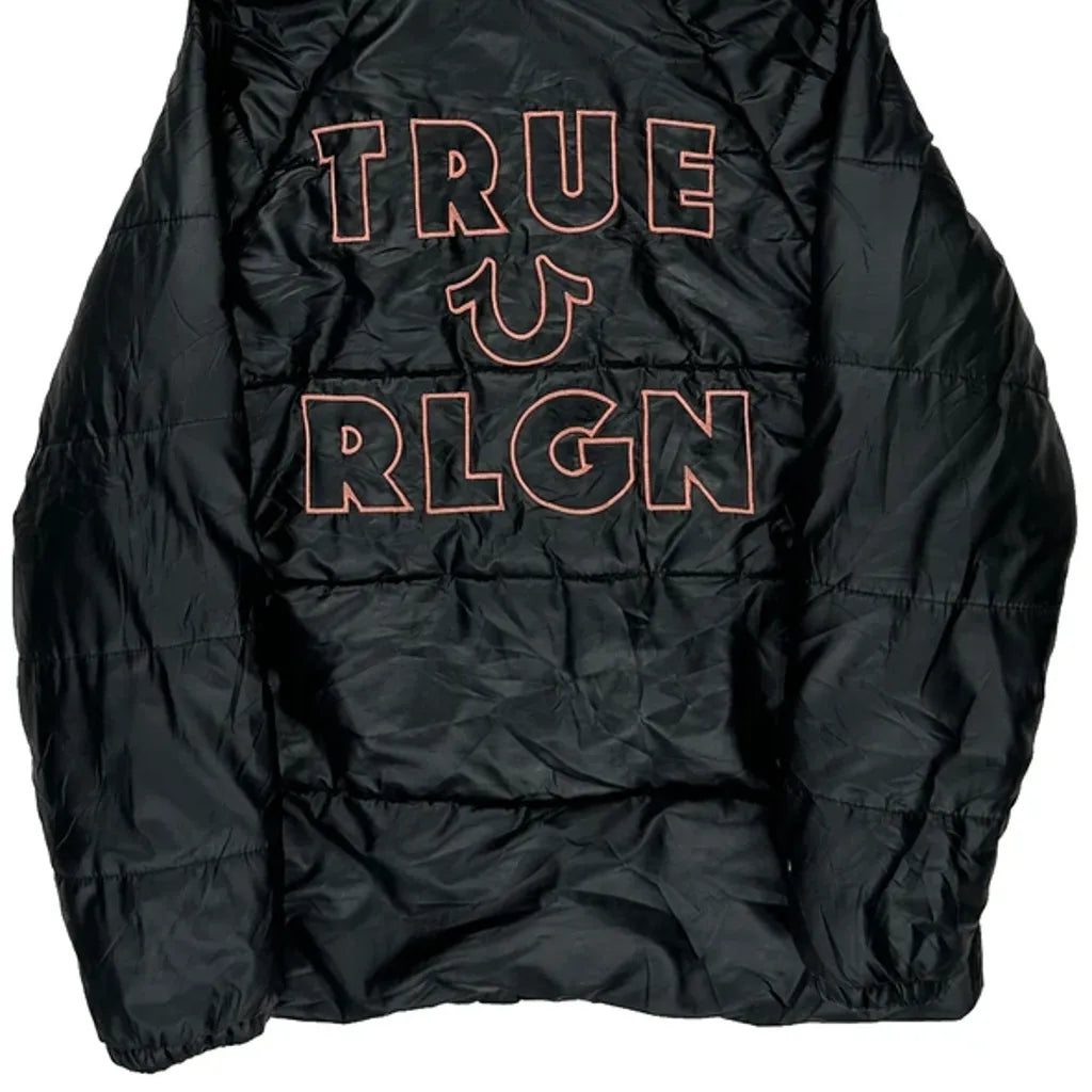 True Religion Puffer - Large Black Polyester