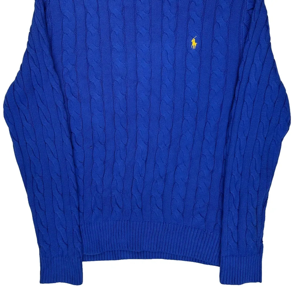 Polo By Ralph Lauren Sweater - XL Blue Cotton