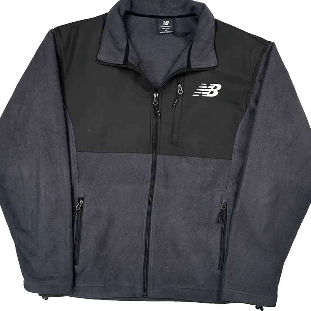 New Balance Fleece Jacket - Medium Gray Polyester