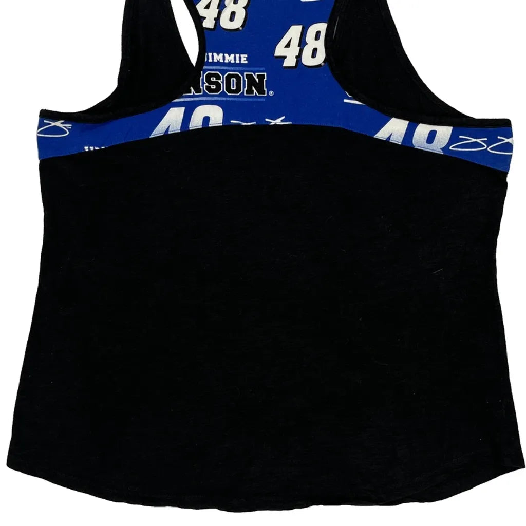 Jimmie Johnson Nascar Graphic Tank Top - 2XL Black Cotton Blend