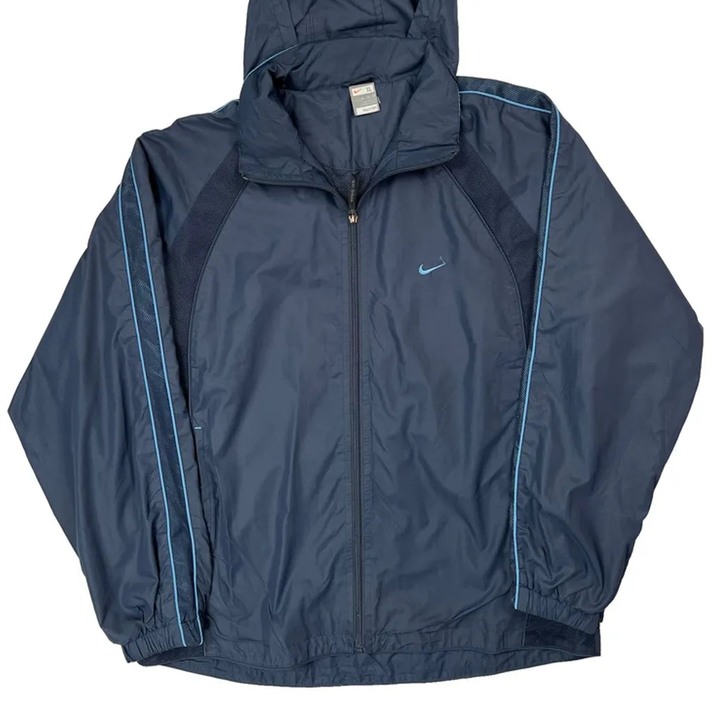 Nike Windbreaker - XL Blue Polyester