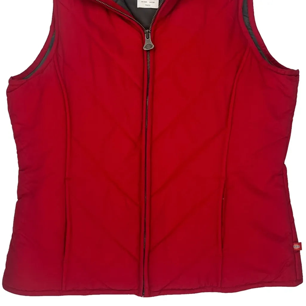 Dickies Vest - Small Red Nylon