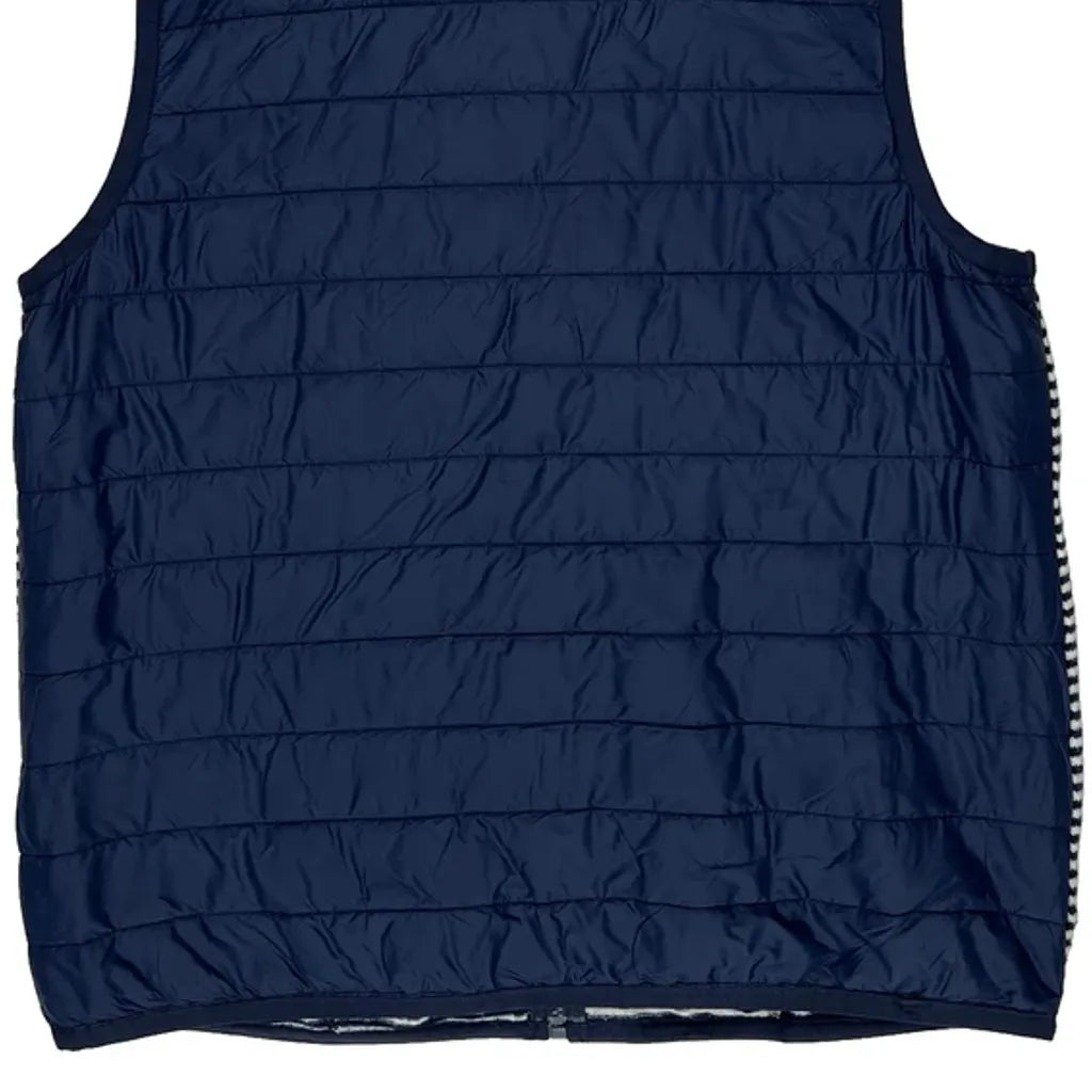 Tommy Hilfiger Striped Vest - Large Navy Polyester