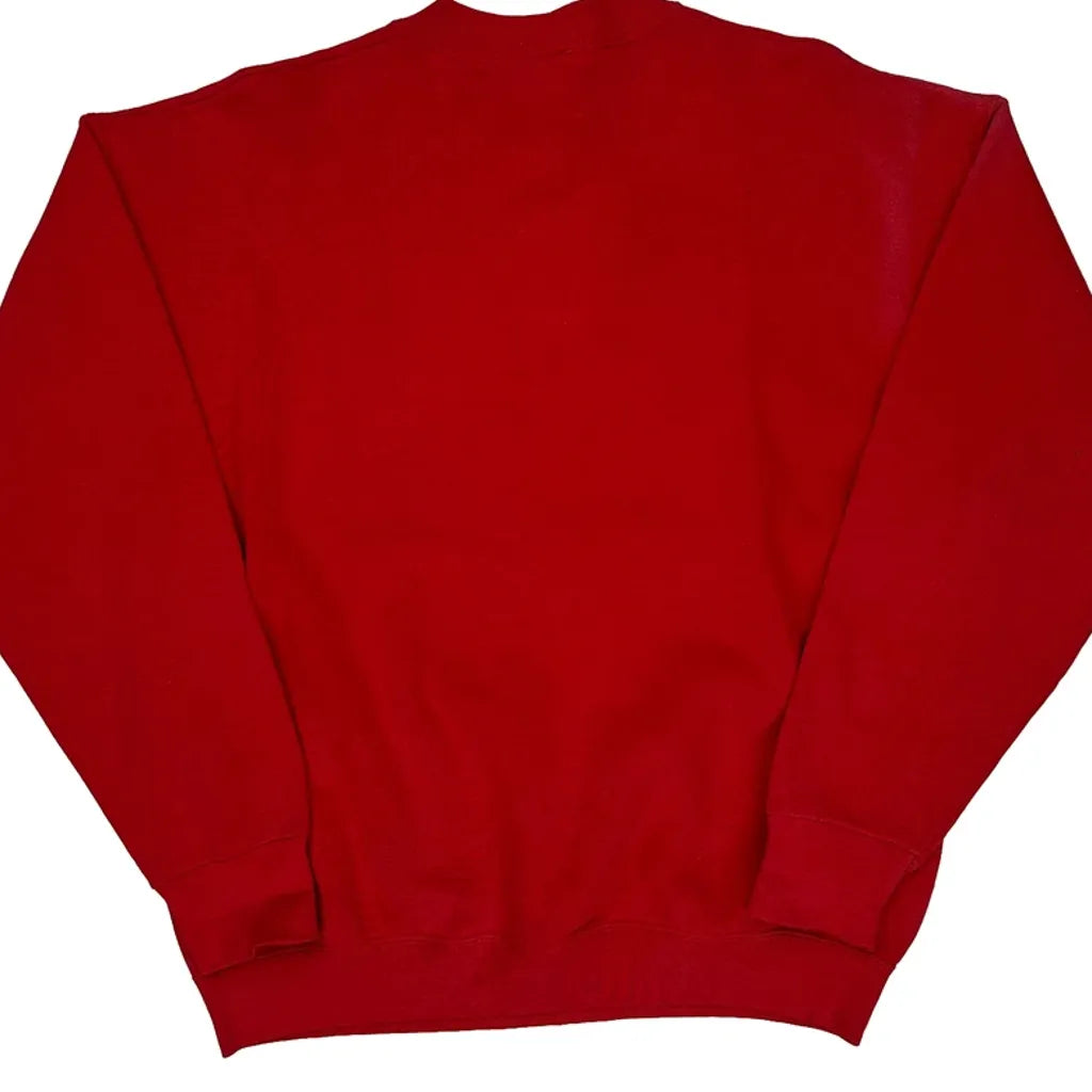 Looney Tunes Cartoon Sweatshirt - XL Red Cotton