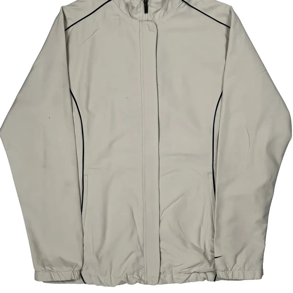 Nike Golf Windbreaker - Large Beige Polyester
