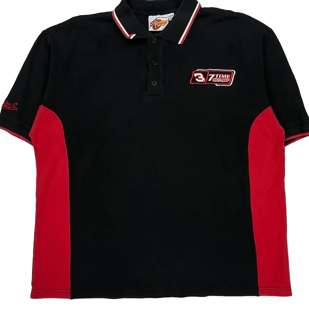 3 Time Champion Winners Circle Polo Shirt - Large Black Cotton