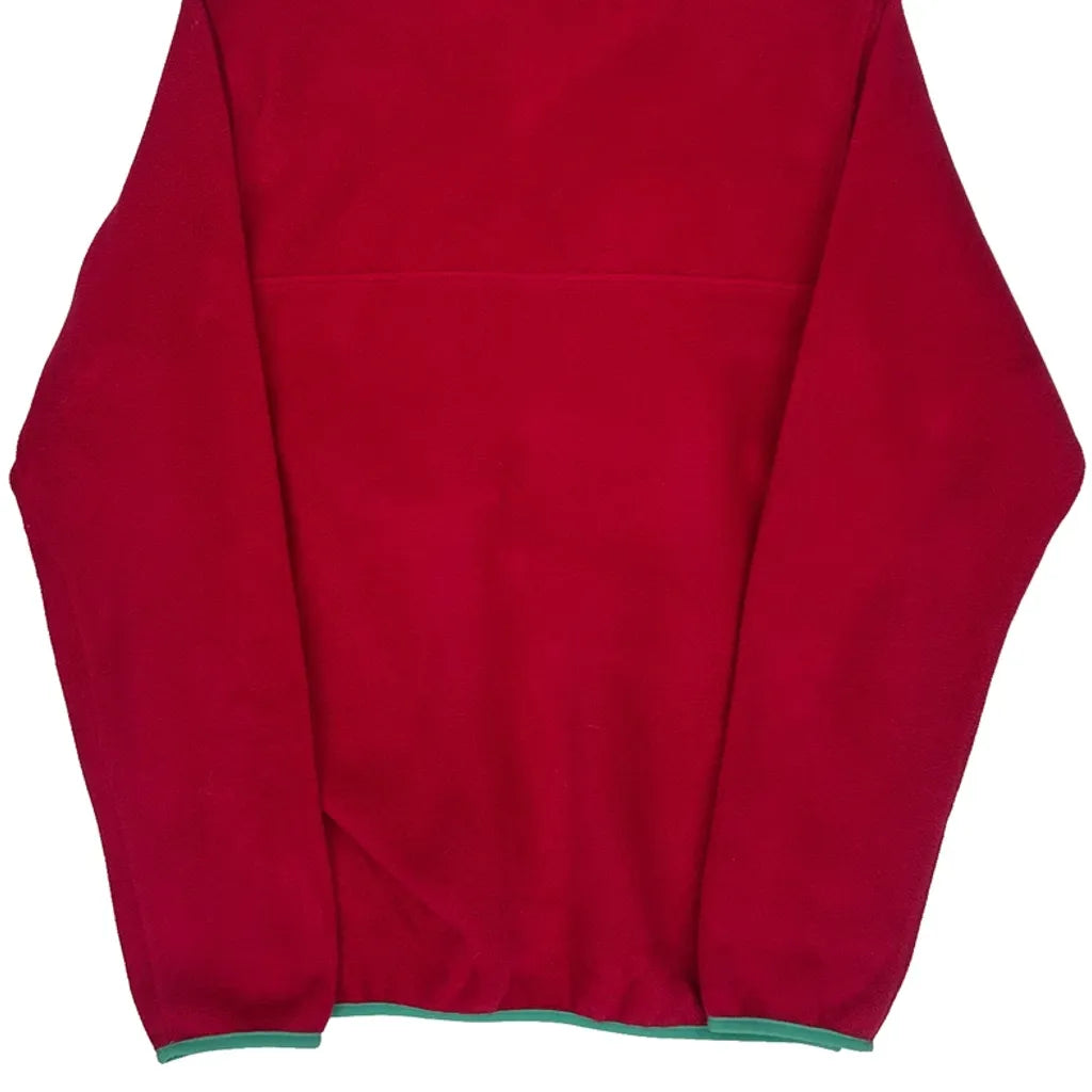 Synchilla Patagonia Snap T Fleece - Medium Red Polyester
