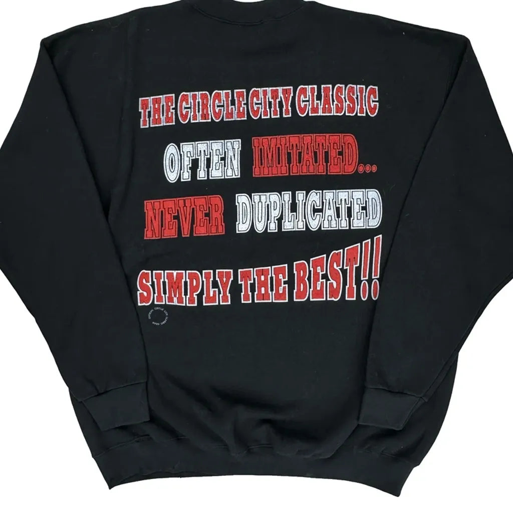 1998 Circle City Classic Lee Graphic Sweatshirt - XL Black Cotton