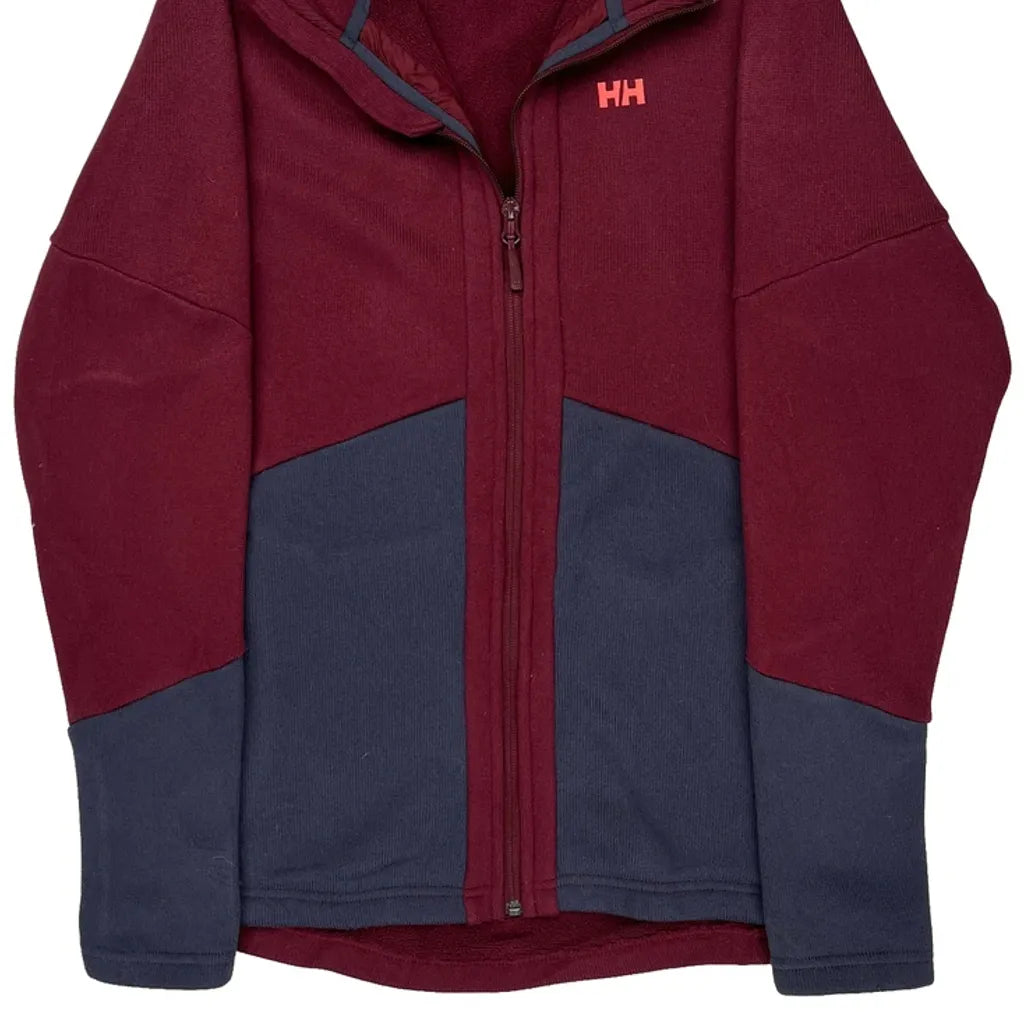 Helly Hansen Fleece Jacket - XL Burgundy Polyester