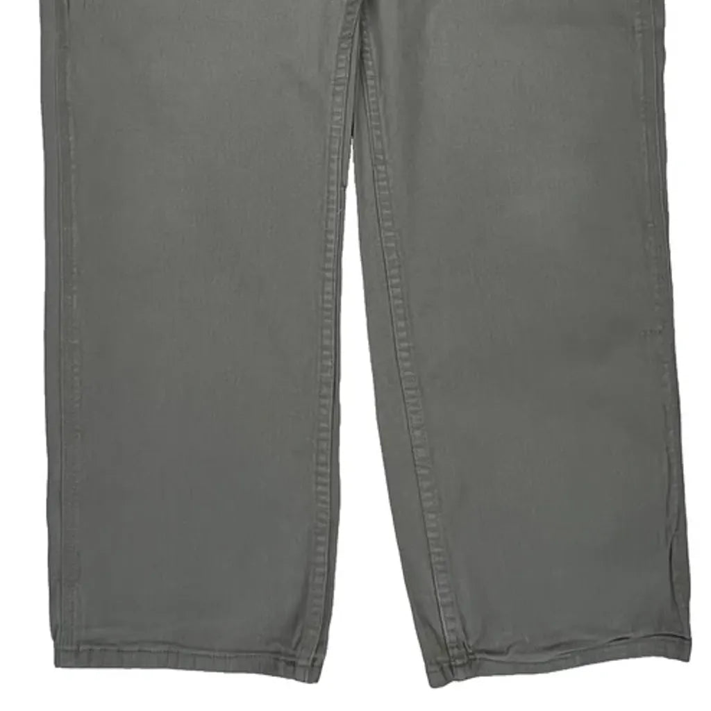 Ridge Cut Carpenter Pants - 34W 30L Gray Cotton